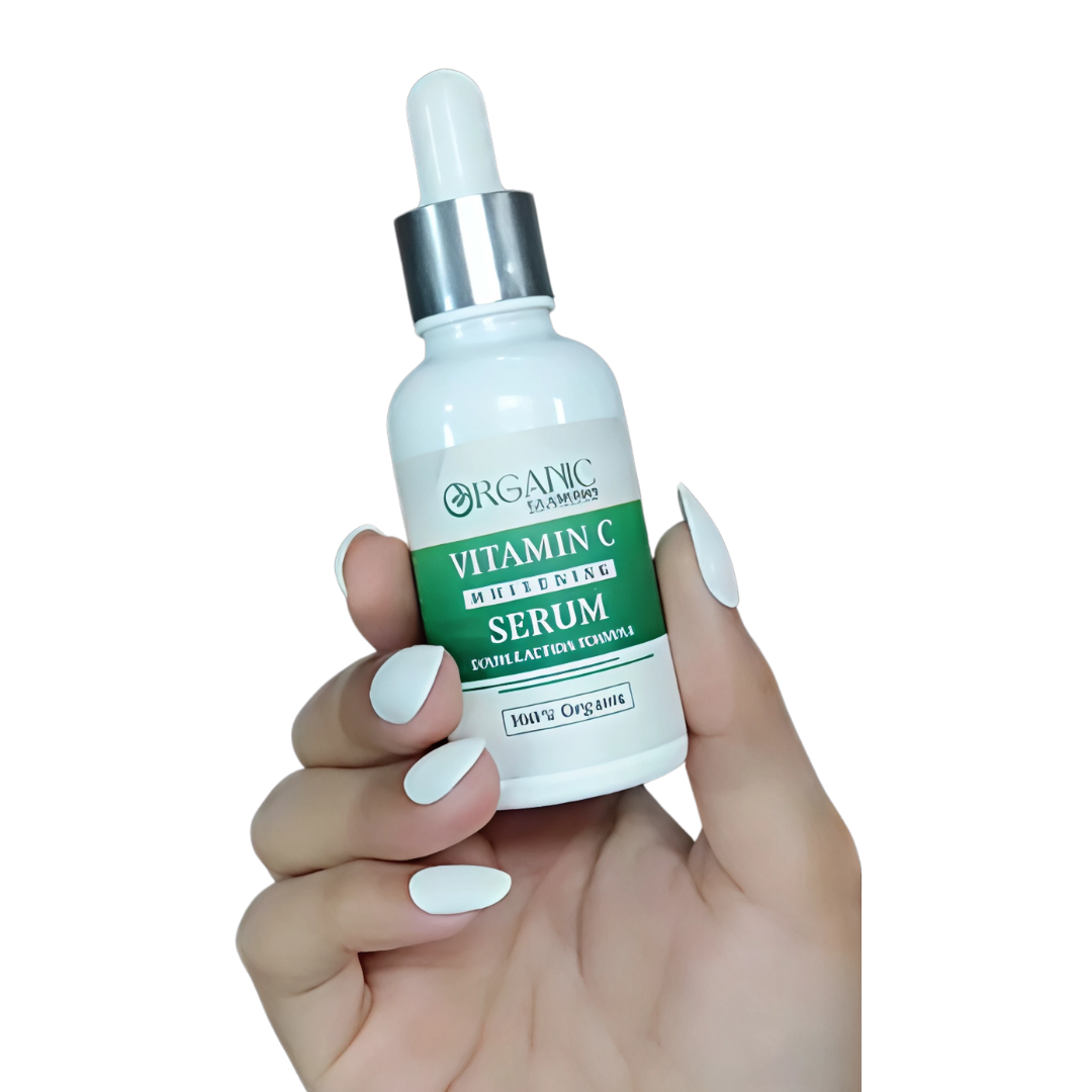 🌱 100% Organic Vitamin C Whitening Serum |20% Ethyl Ascorbic Acid & 2% HA Solution